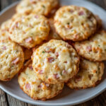 Cookies salés au jambon et fromage