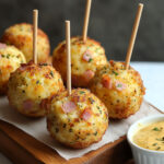 Cake pops salés jambon-fromage