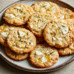Cookies salés au chèvre et miel avec une touche de romarin