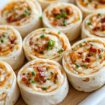 Roulés au cheddar, bacon et sauce ranch