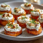 Canapés à la Patate Douce & Crème Fromagère
