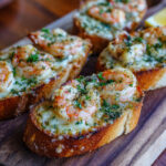 Pain à l’Ail Gratiné aux Crevettes
