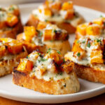 Pain à l’ail gratiné butternut et comté spécial Noël