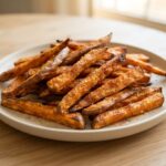 Frites de patate douce au four