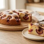 Gâteau moelleux aux prunes