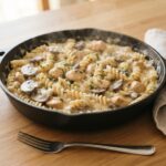 One-pot pasta poulet-champignons