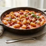 Poêlée de gnocchis chorizo-tomates