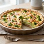 Quiche brocolis-lardons
