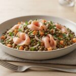 Salade de lentilles au saumon fumé