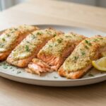 Saumon en croûte de moutarde